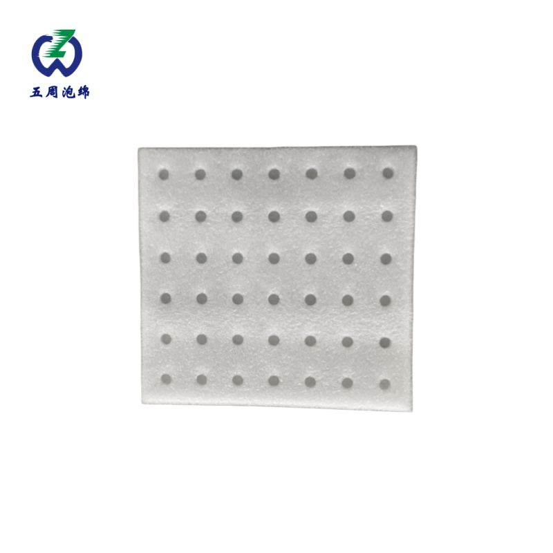 多孔點(diǎn)陣珍珠棉內(nèi)襯，小型柱狀元件收納周轉(zhuǎn)方案