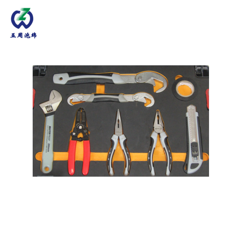 雙色分層電工鉗組 EVA 工具箱內(nèi)襯，維修工具可視化收納防護(hù)方案